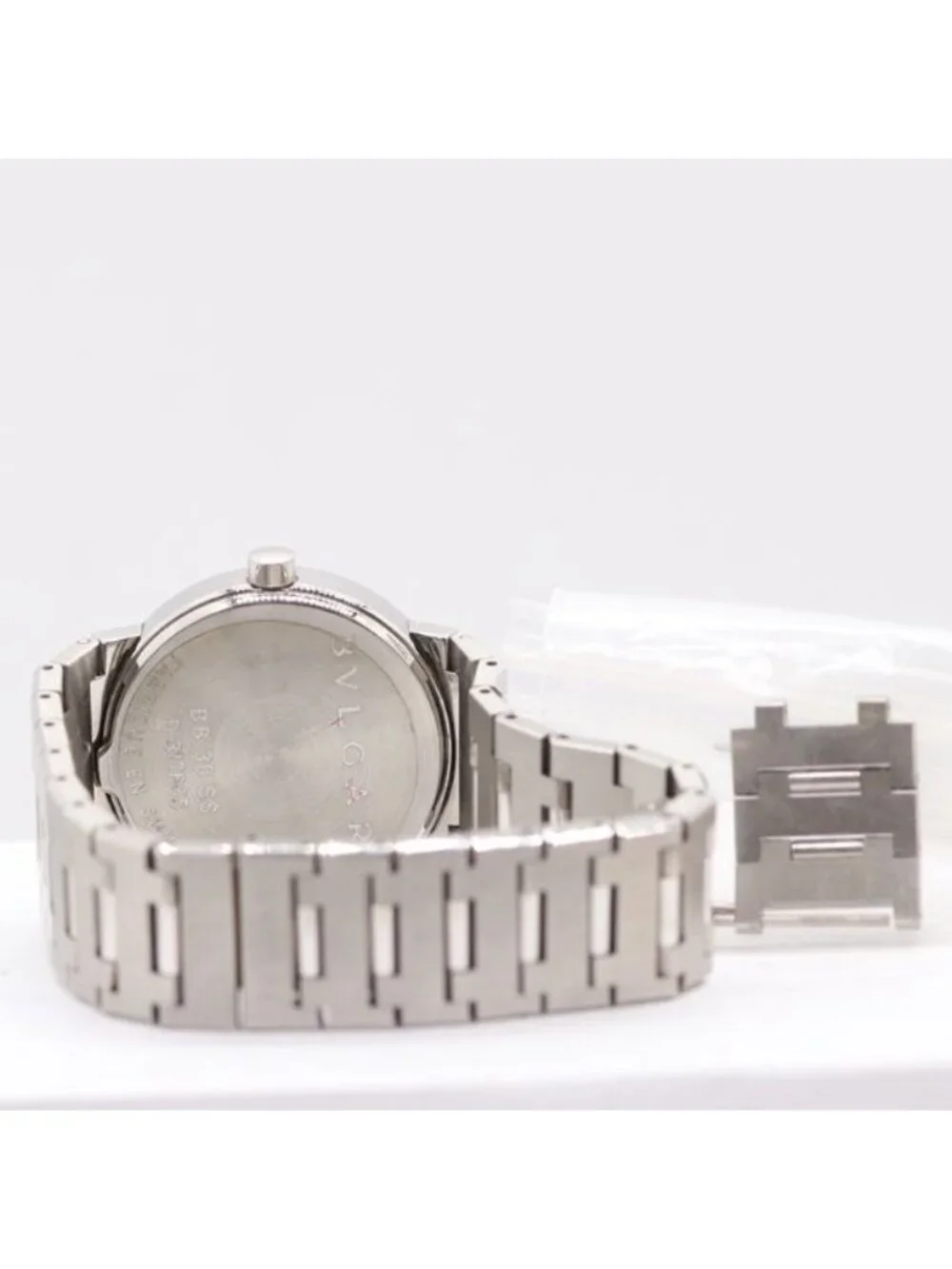 Bvlgari with 3 Frames Quartz Date Black Dial Watch